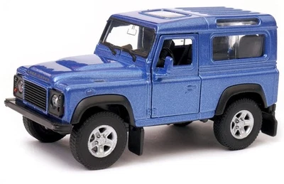 Welly Land Rover Defender Blue Metallic 1:34 1:39 Scales US IMPORT DUTIES PAID - Image 1 of 4