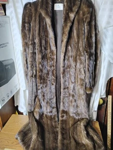 Men's Women's American Legend Beba Mink Fur Long Coat Size Gorgeous!!! - Picture 1 of 19