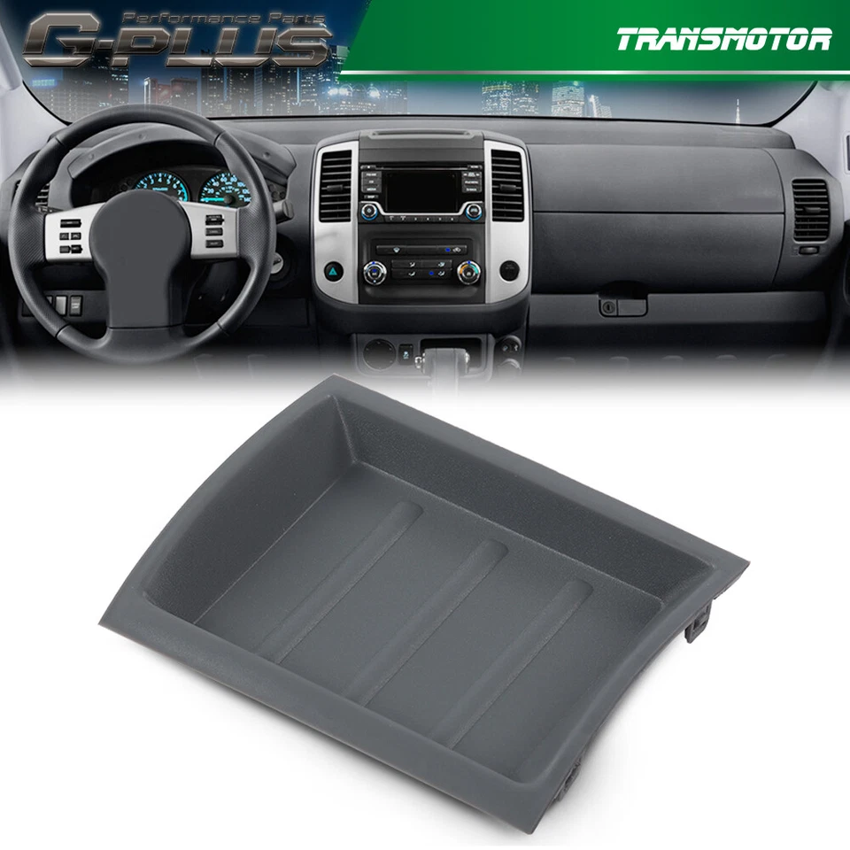 Caja de almacenamiento con bisel superior para tablero Nissan Frontier 05-17 68252-ZS40C gris Foto 1 de 4