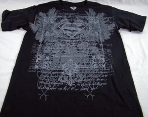 Mens NWT DC Comics Originals Super Hero Superman Black T Shirt Size S M - Picture 1 of 2