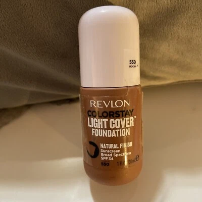 Revlon ColorStay Light Cover Foundation SPF 34, #550 Mocha EXP 2022 - Image 1 of 2