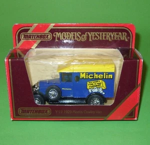 Matchbox Yesteryears / Y19 1929 Morris Cowley Van 'Michelin' in Type J Box - Picture 1 of 12