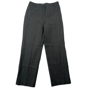 Vintage Talbots grau Wolle Nylon Anzughose Stretch 8P Made Italy gefüttert flache Vorderseite - Bild 1 von 9