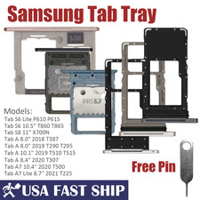 SIM Card Tray MicroSD Holder Slot For Samsung Galaxy Tab A Series A7 S6 Lite S8