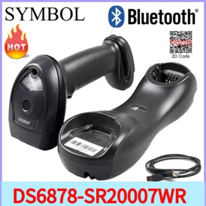 Zebra Symbol DS6878-SR20007WR Wireless Bluetooth Barcode Scanner w/Cable Cradle - Picture 1 of 9
