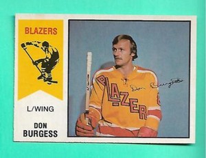 (1) DON BURGESS 1974-75 O-PEE-CHEE WHA # 32 BLAZERS ROOKIE NM CARD (F0043)  