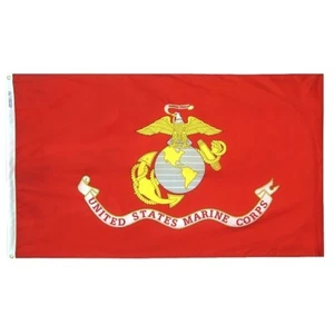 Bandera Annin Flagmakers US Marine Corps Nyl-Glo (Nylon), todas las tallas hecha en EE. UU. - Imagen 1 de 13