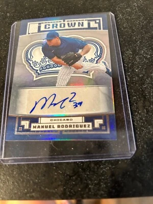 2022 Panini Capstone Manuel Rodriguez Crown Autograph RC C-MR - Image 1 of 2