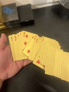 Luxurious Gold-Plated Playing Cards - Premium Poker/Joker Deck - Picture 1 of 6