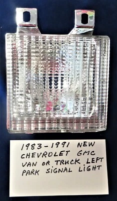 1983-1991 NEW Chevrolet GMC Van + Pickup Truck Left Driver Side Park Signal Lamp - Imagem 1 de 2