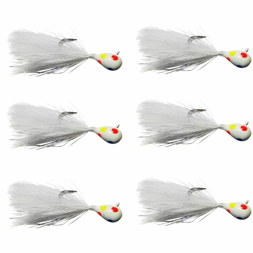 Kenders Tungsten Wonder Feather (6 Pack) GLOW WONDERBREAD/WHITE FEATHER 2 SIZES  - Image 1 of 1