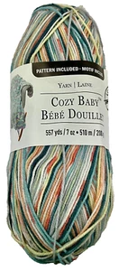 Madeja de hilo Sedona color bebé acogedor bucle e hilos 7 oz #3 luz - Imagen 1 de 3