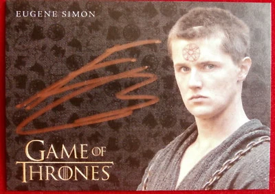 GAME OF THRONES - EUGENE SIMON - Hand-Signed Limited Edition AUTOGRAPH Card 2017 - Image 1 of 2