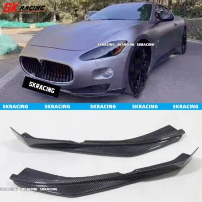 Kit de cuerpo divisor de parachoques delantero de fibra de carbono para Maserati GranTurismo 08-14 Foto 1 de 4