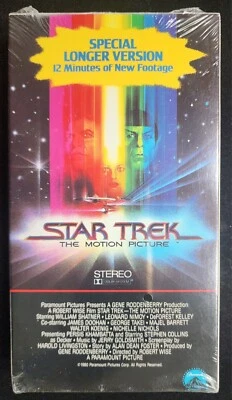 1988 Vintage Star Trek The Motion Picture VHS Sealed White Watermark Very Nice! - Image 1 of 4