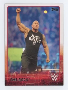 Tarjeta de lucha libre The Rock 2015 Topps WWE #62 - Imagen 1 de 2