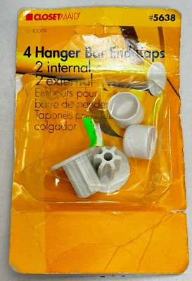 Tapas de extremo de barra de suspensión ClosetMaid 2 internas, 2 externas 5638 Foto 1 de 4