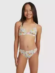 NWT ROXY Girls Swimsuit Bikini Size 14 NOSTALGIC SEASIDE TWO PIECE TRIANGLE - Picture 1 of 2