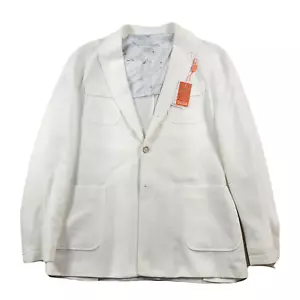 Tallia Sport Coat Men's 42L 42 White Slim Fit Blazer Long Sleeve Button $295 - Picture 1 of 10