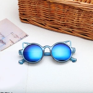 Children s Colors Cartoon for Sun Glasses for Cat Ears Round Glasses for Girls B - Picture 1 of 10