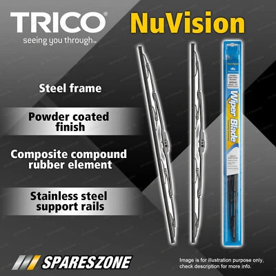 Pair Trico Nuvision Wiper Blades 400mm for Renault R12 R16 R18 1970-1983 - image 1 of 2