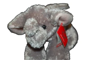 Ellie Elephant Gray Pink Ears Soft NWT Aurora Handmade Plush 8” Toy Lovey - Picture 1 of 11