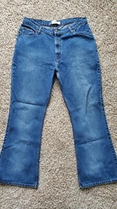 SO Vintage 90s Flare Leg High Rise Denim Jeans Gr. 13/31 Damen Junior Mom Jeans - Bild 1 von 6