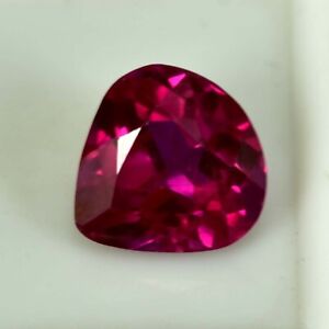 4.60 Ct Natural Mozambian Blood Color Ruby Pear Cut GIE Certified Gemstone K1210