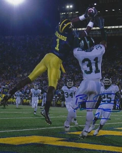 Braylon Edwards Autographed Signed 8x10 Photo - Michigan NFL Browns Jets - w/COA - Picture 1 of 1
