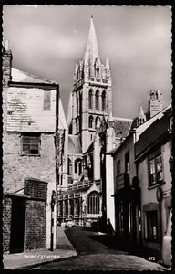 Truro Cathedral From St Mary's Street Cornwall Postcard - Picture 1 of 2