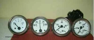 Kit de medidores Willys MB Jeep Ford GPW - temperatura + presión de aceite + combustible + amperio - Imagen 1 de 3