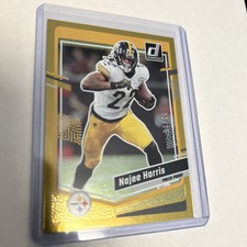 2023 Panini Donruss Najee Harris Gold Press Proof #d /50 Steelers