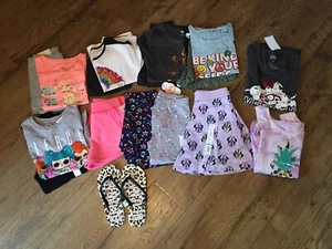 NWT~Girls size 8 clothes lot of 17 Pcs.~Spring/Summer~OshKosh, Disney, Old Navy+ - Picture 1 of 4