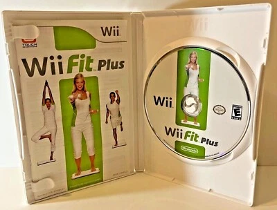 Nintendo WII FIT PLUS 2009 COMPLETE W DVD MANUAL Case AUTHENTIC Free USA Ship  - Image 1 of 3