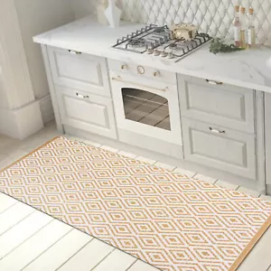 Anti Fatigue Kitchen Mats Geometric Standing Bath Rugs for Bathroom Floor 18X47 - Picture 1 of 11