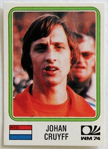 PANINI Soccer Sticker Card # 89 JOHAN CRUYFF Munich 74 World Cup Story 1990 - Picture 1 of 2