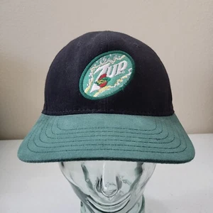 Vintage 7-Up Adjustable Leather Strap Hat Made In USA - Picture 1 of 12