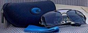 Costa Cocos Sunglasses CC 74 Color- Gunmetal Gray/Crystal with Gray 580P Lenses) - Picture 1 of 6