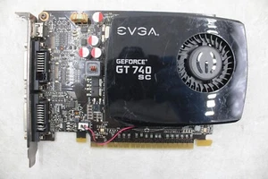 Tarjeta de video única EVGA NVIDIA GT 740 2 GB DDR3 PCI-e x16 DOBLE DVI 02G-P4-2742-KR - Imagen 1 de 3