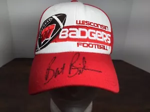 Bret Bielema Signed University of Wisconsin Football Hat Cap Auto Fitted M/L - Picture 1 of 7