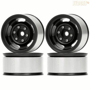 4pcs 1.55" Alloy Beadlock Wheel Rim Black for RC 1/10 AXIAL HPI Traxxas Tamiya - Picture 1 of 11