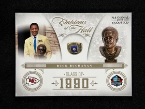 National Treasures Emblems of the Hall 2011 #10 Buck Buchanan/99 KC Chiefs - Imagen 1 de 2