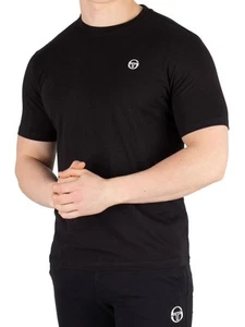 Sergio Tacchini Men's Daiocco T-Shirt, Black - Picture 1 of 5