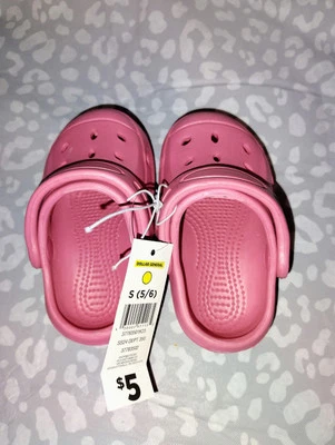 Toddler Girls Slip On Sandal Shoes Pink Size 5/6 - Image 1 of 2
