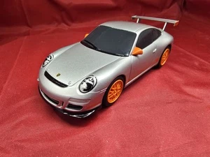 SCALEXTRIC SILVER/ORANGE PORSCHE 997 GT3 RS 1/32 **FREE UK P&P ** - Picture 1 of 6
