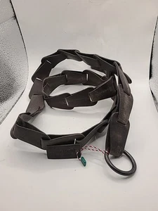 Reitsport Leder dunkelbraun Armband. Italien in Links. 55,5 Zoll 5 Löcher zum verstellen. - Bild 1 von 5