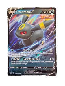 Pokémon Umbreon v TCG Sword & Shield SWSH203 Holo Promo Card Near Mint Condition - Picture 1 of 2