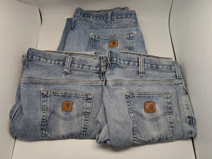 3 Stück Carhartt Denim Jeans Herren 40x30 blau - 2x B17 DST & 1x B171DST SIEHE BESCHREIBUNG - Bild 1 von 24