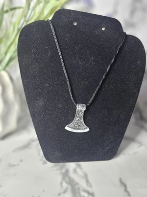 Slawische Perun Axt Kolovrat Anhänger Rune ALGIZ Skandinavisch Wikinger Halskette - Bild 1 von 3