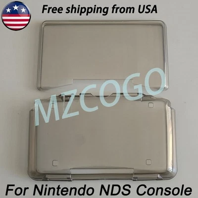 For Nintendo NDS DS Console Transparent Black TPU Silicone Protective Case Cover - Image 1 of 4